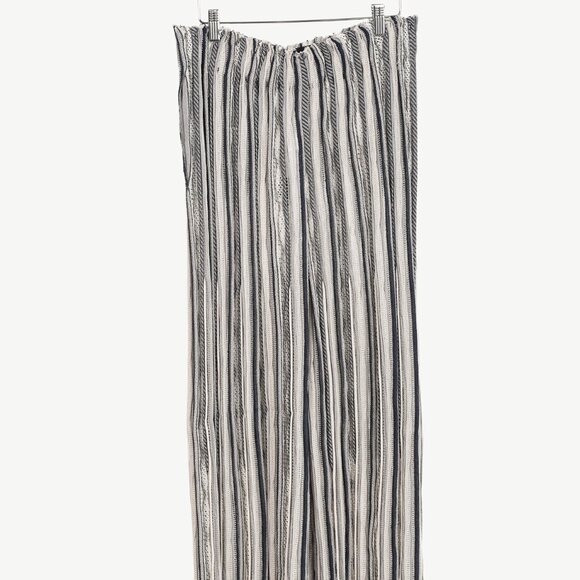 Giorgio Armani Navy Greys Silk Cashmere Multipattern Stripe Knit Pant - Picture 3 of 11